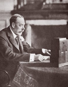 King George Speaking Over the Wireless